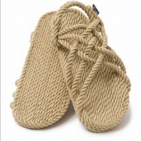 Womens Nomadic State of Mind Beige Strappy Mohave Rope Flat Slingback Sandal 8.5 - Picture 2 of 10